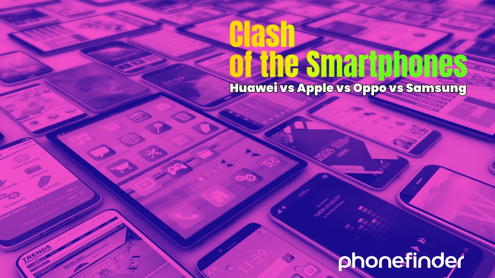 Huawei vs Apple vs Oppo vs Samsung 2025